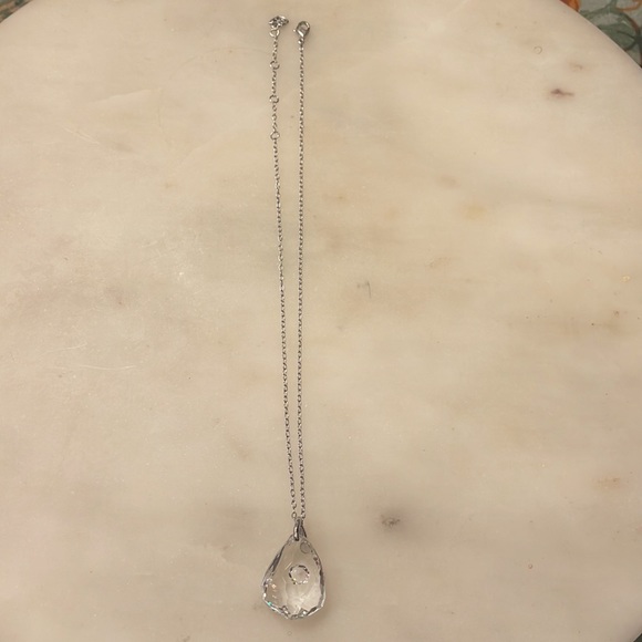 Swarovski crystal pendant with mini crystal within - Picture 3 of 8